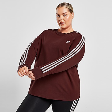 adidas Originals Plus Size 3-Stripes California Long Sleeve T-Shirt