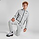 Grijs/Zwart/Zwart Nike Tech Fleece Full Zip Hoodie Junior