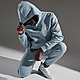 Blauw/Grijs/Wit Jordan Essential Fleece Hoodie
