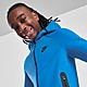 Blauw/Zwart/Zwart Nike Tech Fleece Full Zip Hoodie Junior