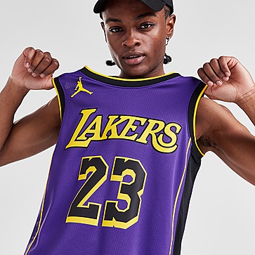 Jordan NBA LA Lakers James #23 Swingman Jersey