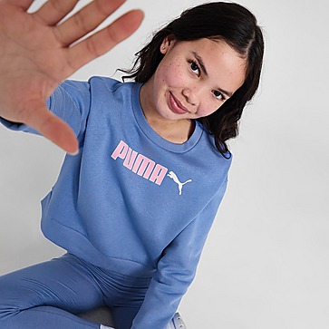 Puma Girls' Boxy Logo Crew Sweatshirt Junior