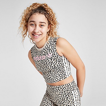 adidas Originals Girls' All Over Print Leopard Tank Top Junior