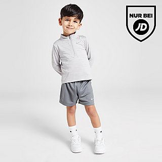 Nike Pacer Oberteil mit Viertelreißverschluss/Shorts Set Babys