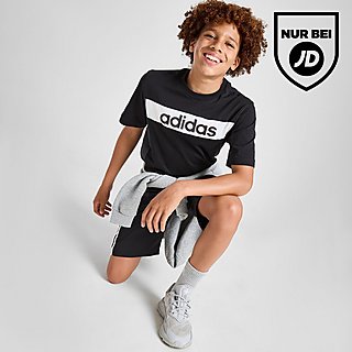 adidas Linear Logo Colour Block T-Shirt Kinder