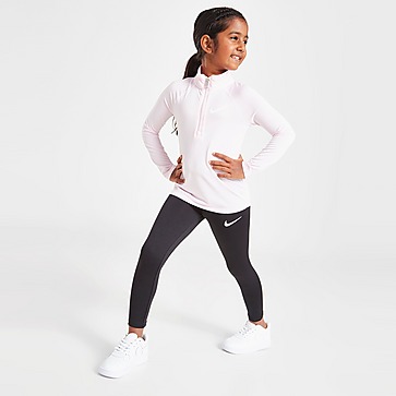 Nike Girls' 1/4 Zip Top/Pro Leggings Damen Set Kleinkinder