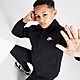 Schwarz/Weiss Nike Club Fleece Trainingsanzug mit durchgehendem Reißverschluss Kinder