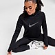 Schwarz/Grau Nike Running Swoosh Oberteil mit Viertelreißverschluss