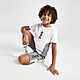 Weiss Nike Hybrid T-Shirt/Shorts Set Kleinkinder