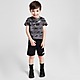 Schwarz Nike All Over Print T-Shirt/Shorts Set Infant