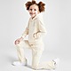 Braun JUICY COUTURE Girls' Glitter Hooded Trainingsanzug mit durchgehendem Reißverschluss Kleinkinder