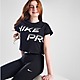 Schwarz Nike Girls' Fitness Pro Crop T-Shirt Kinder
