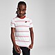 Weiss Nike Sportswear Stripe T-Shirt Kinder