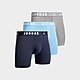 Blau/Grau Jordan 3er-Pack Boxershorts