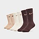 Braun Nike 6er-Pack Crew Socken Kleinkinder