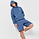 Blau adidas Originals Trefoil Essential Fleece Hoodie