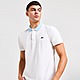 Weiss Lacoste Contrast Collar Polo Shirt