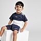 Blau adidas Originals Colour Block T-Shirt/Shorts Set Babys