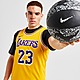 Gelb Nike NBA LA Lakers James #23 Icon Jersey