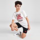 Weiss adidas Box Logo T-Shirt Junior