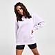 Lila Nike Phoenix Fleece Oversized Crew Sweatshirt Damen