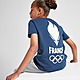 Blau Le Coq Sportif Frankreich 2024 T-Shirt Kinder