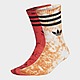 Weiss/Orange/Rot adidas Tie Dye Socken, 2 Paar