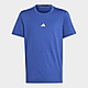 Blau/Silber adidas Training AEROREADY Heather Kids T-Shirt