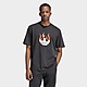 Schwarz adidas Flames Logo T-Shirt