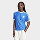 Blau adidas Adicolor 3-Streifen Pinstripe T-Shirt