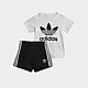 Schwarz/Weiss adidas Shorts Kids T-Shirt Set