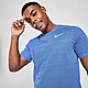 Blau Nike Miler kurzärmeliges T-Shirt