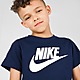 Blau Nike Futura Logo T-Shirt Kleinkinder