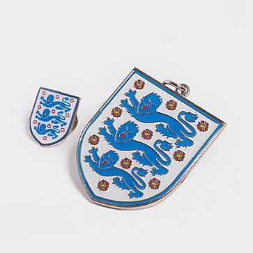 Official Team England Crest Badge & Keyring Set