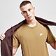 Braun Nike Club T-Shirt Herren