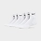 Weiss Nike 6-Pack Everyday Cushioned Ankle Socken