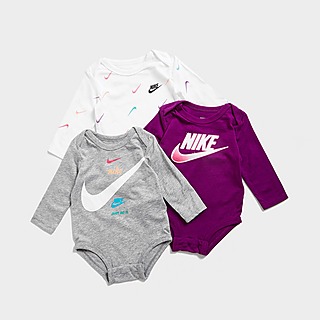 Nike Girls' 3-Pack Graphic Babygrows Baby