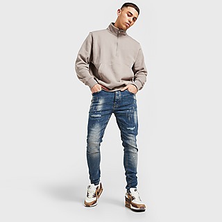 VALERE Washed Ripped Jeans Herren