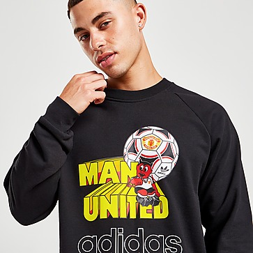 adidas Originals Manchester United FC Graphic Crew Sweatshirt Herren