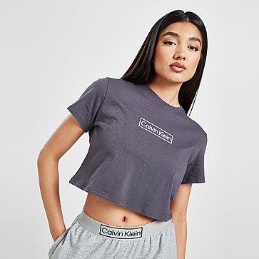 Calvin Klein Box Logo Crop T-Shirt Damen