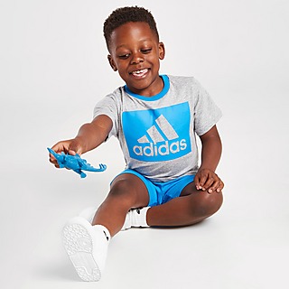 adidas Badge of Sport Box Logo T-Shirt/Shorts Set Baby