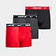 Schwarz/Rot Nike 3-Pack Boxershorts Kinder