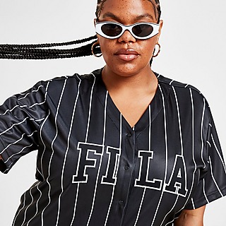 Fila Plus Size Stripe Baseball T-Shirt Damen