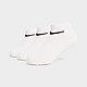 Weiss Nike 3 Pack Invisible Socken Kinder