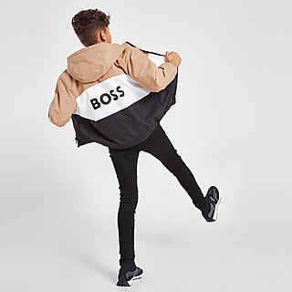 BOSS Contrast Panel Logo Hooded Jacket