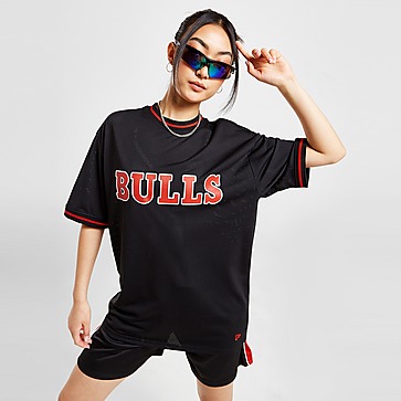 New Era NBA Chicago Bulls Mesh Boyfriend T-Shirt Damen