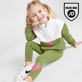 Nike Girls' Colour Block 1/4 Zip/Leggings Set Baby
