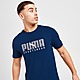 Blau Puma Sportswear T-Shirt Herren