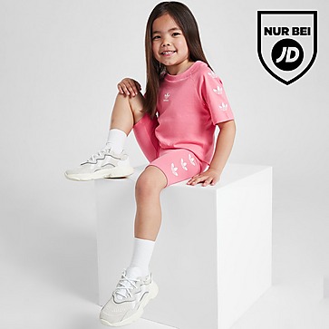 adidas Originals Girls' Repeat Trefoil T-Shirt/Shorts Set Baby