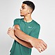 Grün Nike Dri-FIT Miler Kurzarm-Laufoberteil Herren